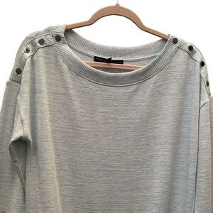 NWT WHITE HOUSE BLACK MARKET -  Heather Glass Marled Knit Tunic Size XSmall